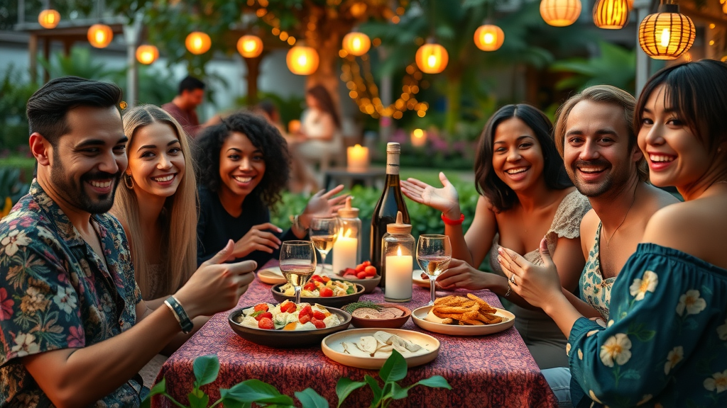 Building a social network after moving abroad from America with a multicultural group of friends