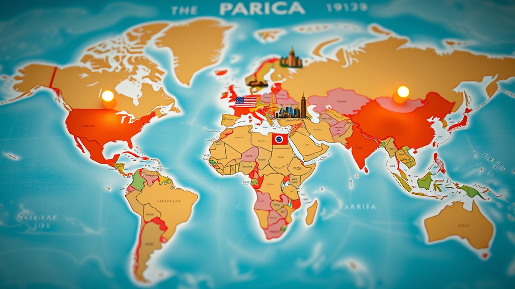 map showing top destinations for emigration from America with popular countries highlighted