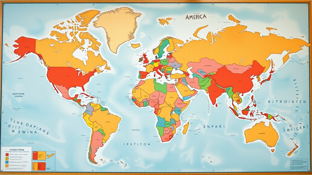 World map showing American expat populations and key global expat hotspots, living abroad for Americans, United States