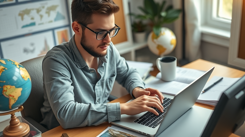 Pre-move preparation for moving abroad from America with travel documents and planner